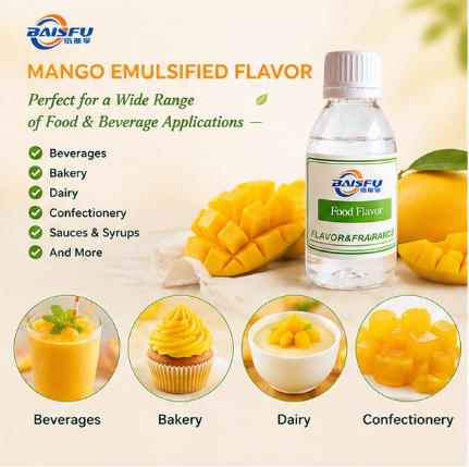 Concentrated Mango Emulsified Flavor for Mango Yogurt Flavored Milk Pudding and Creamy Dessert