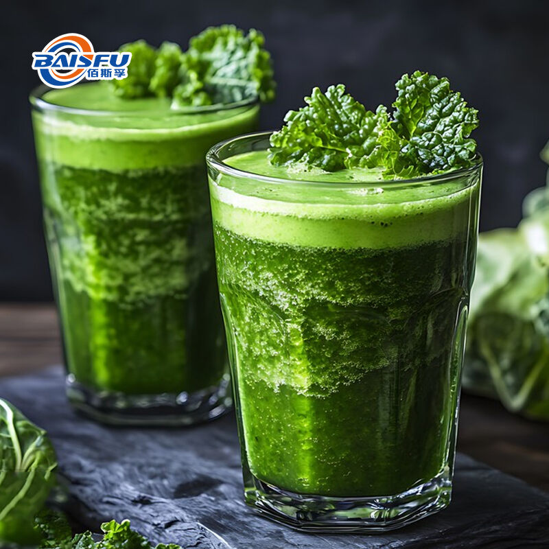 Baisfu Wholesale Natural Freeze Dried Green Cabbage Powder Food Grade Health Supplement Food Coloring Agents For Smoothies Baking
