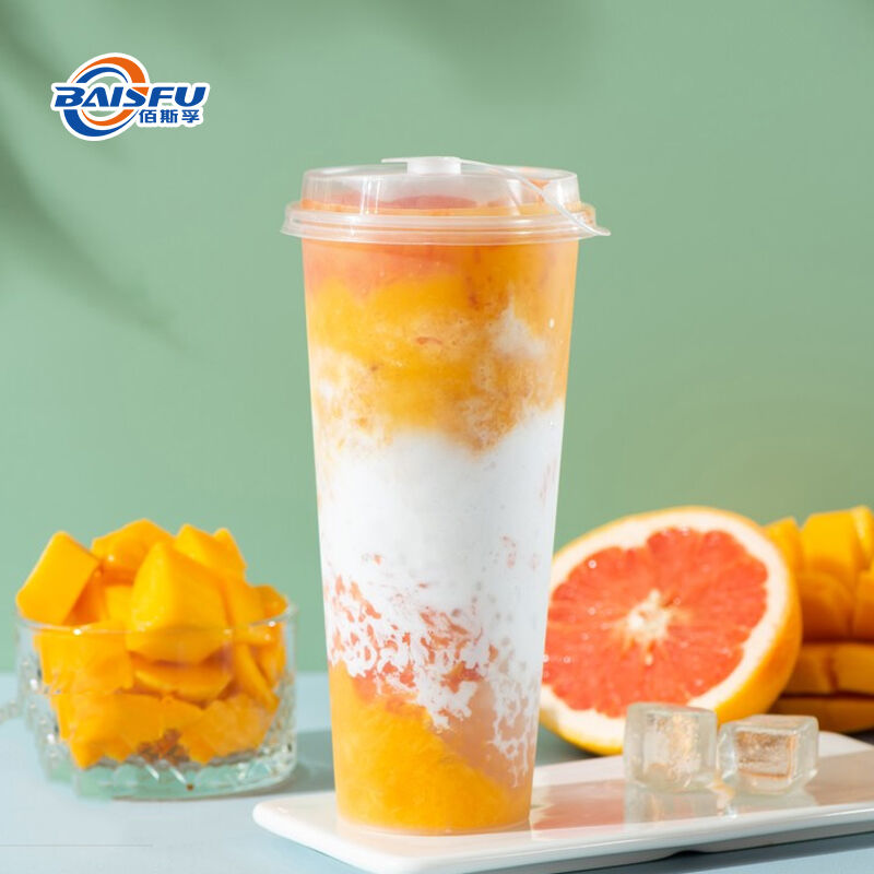 Baisfu Food Grade Freeze Dried Grapefruit Powder Natural Water Soluble FD Red Grapefruit Fruit Powder for Beverage Baking