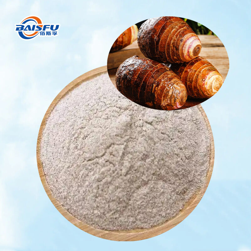 Baisfu Halal Available Pure Freeze Dried Taro Powder Food Grade FD Taro Root Powder for Bubble Tea
