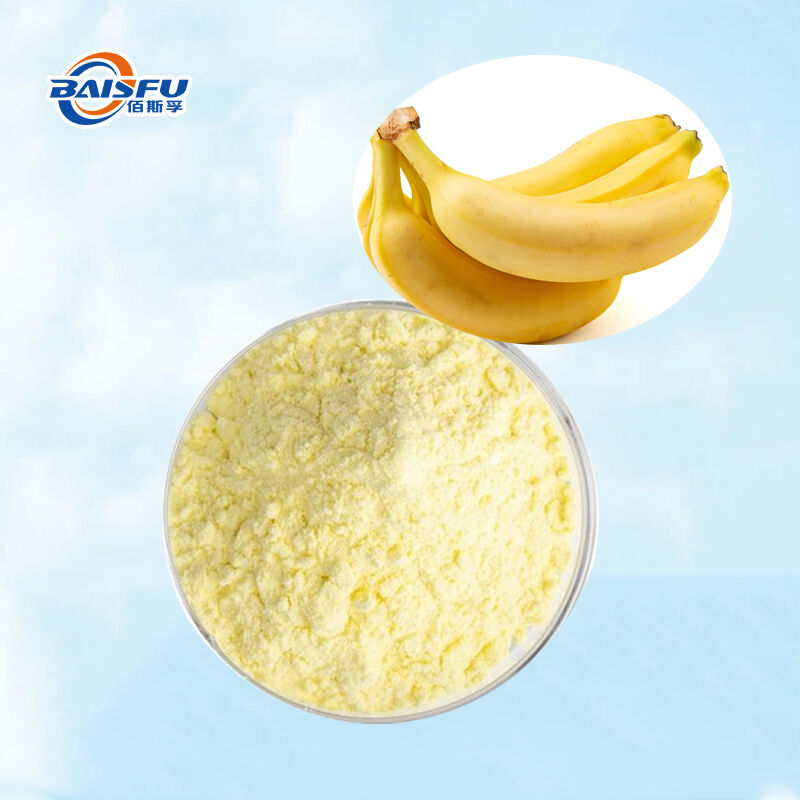 Baisfu Wholesale Freeze-Dried Banana Powder Natural Food Grade Water Soluble Fruit Powder for Solid Beverages
