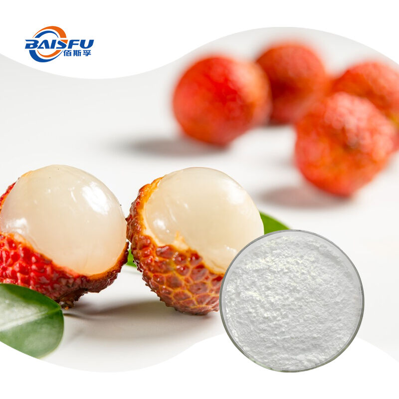 Baisfu Water Soluble Pure Natural Freeze Dried Lychee Fruit Powder Food Grade Lychee Flavor Juice Powder for Beverage