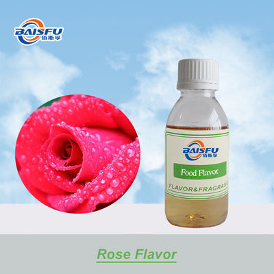 Ice Cream Essential Baisfu Food Grade High Concentration Rose Flavor for Beverage / Juice Strong Taste and Good Effect