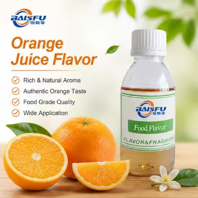 High Quality Natural Orange Juice Flavor for Carbonated Soft Drink Fruit Juice Flavored Water and Alcoholic Cocktail Manufacturing